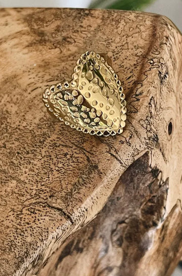 BAGUE CŒUR 2 Acier inoxydable